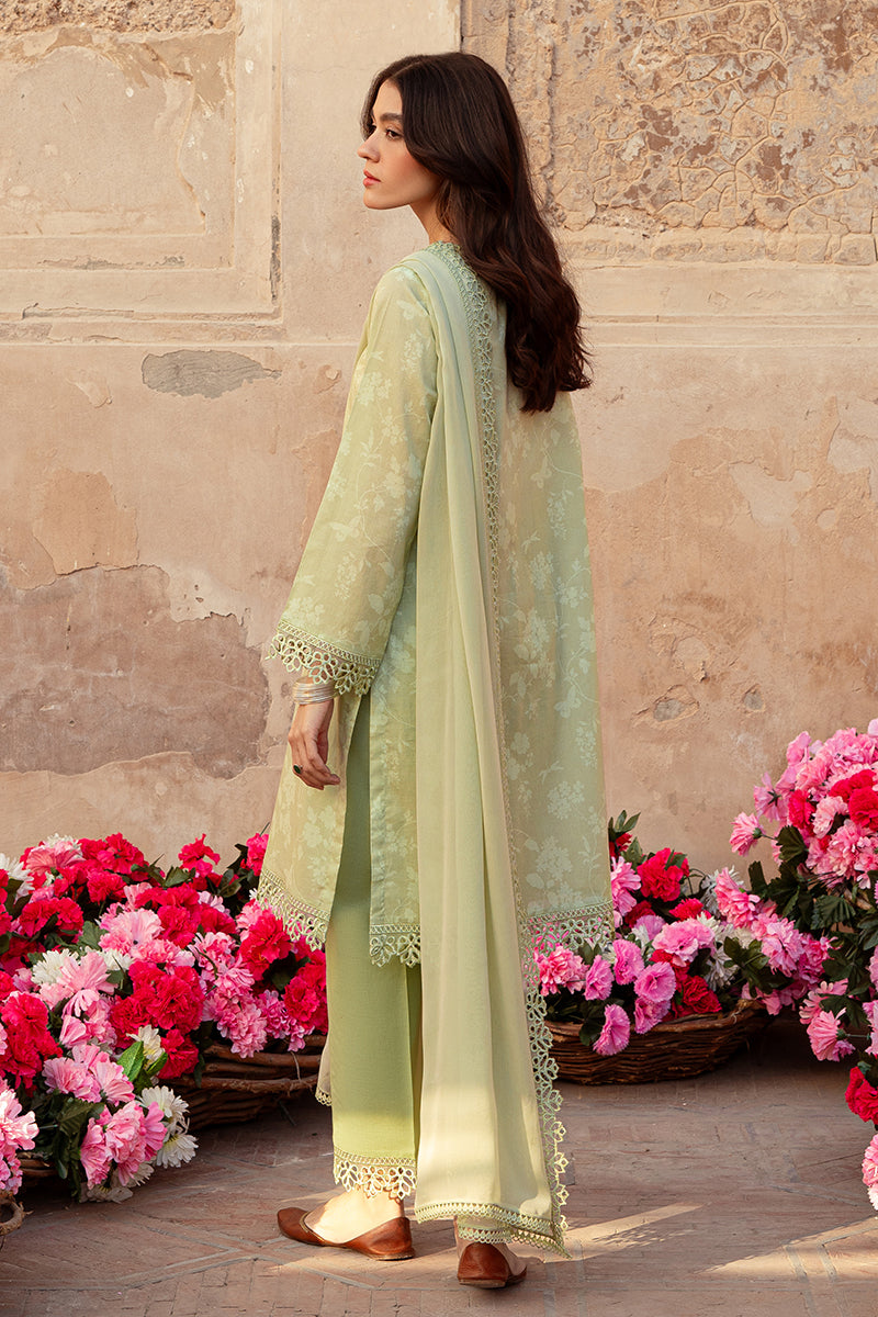 Cross Stitch | Premium Lawn 24 | MISTED GREEN -  Cross Stitch Formal - Original Designer Dress - House of Maryam