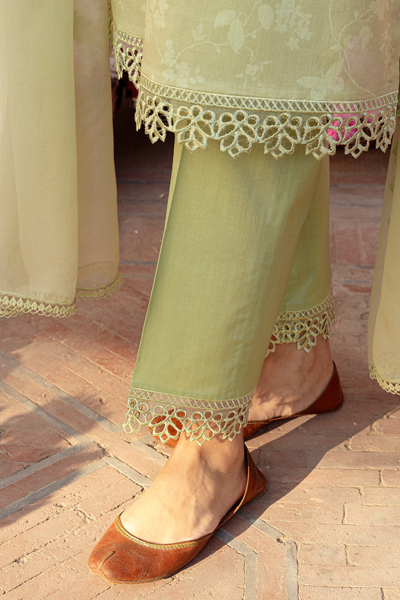 Cross Stitch | Premium Lawn 24 | MISTED GREEN -  Cross Stitch Formal - Original Designer Dress - House of Maryam