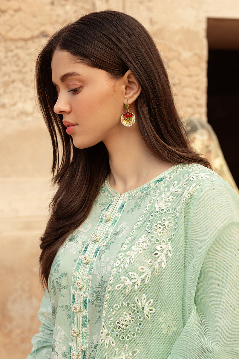Cross Stitch | Premium Lawn 24 | ICE LILY by Designer Cross Stitch - House of Maryam - Pakistani Designer Ethnic Wear in {{ shop.shopifyCountryName }}