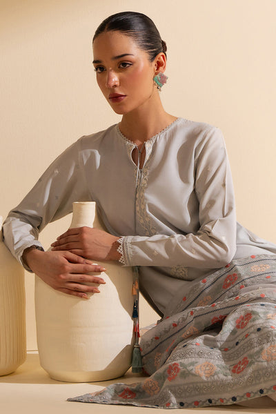 Cross Stitch | Exclusive Pret | Pearl Blue-2 Piece (Shirt & Dupatta)