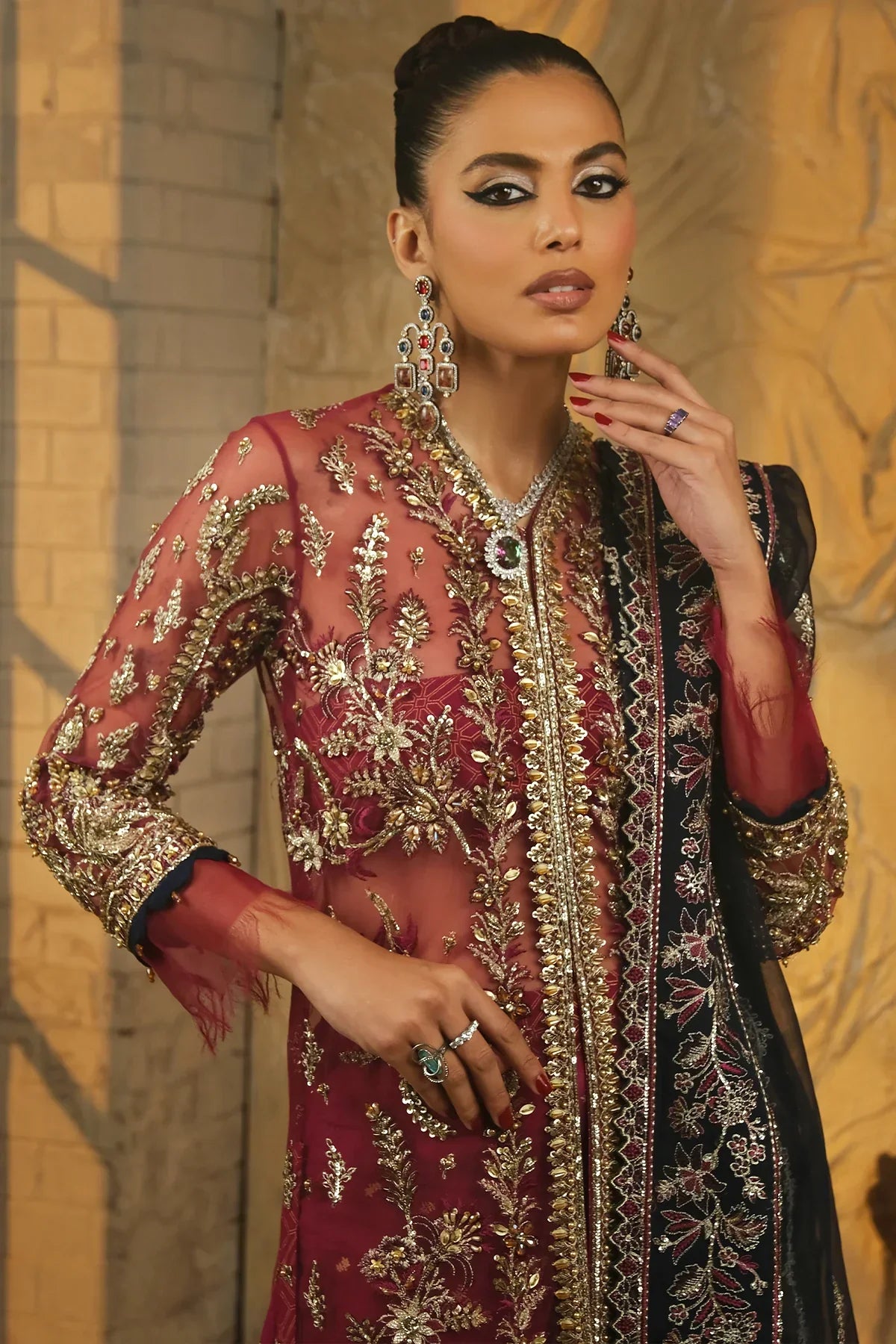 Mina Kashif | Kahani Luxury Formals 23 | Janiya -  Mina Kashif Formal - Original Designer Dress - House of Maryam