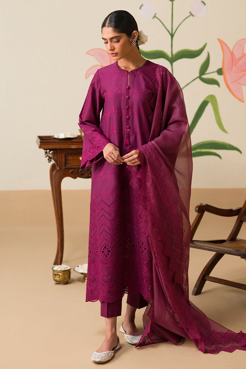 Cross Stitch | Chikankari Lawn Collection | P-07 -  Cross Stitch Luxury - Original Designer Dress - House of Maryam