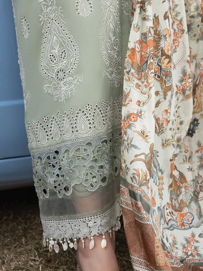 Faiza Faisal | Maya Luxury Lawn | Elena -  Faiza Faisal Luxury - Original Designer Dress - House of Maryam