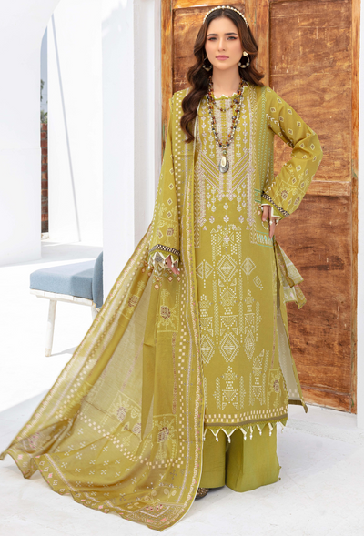 Humdum | Saira Bano Lawn 24 | D04 -  HumDum Casuals - Original Designer Dress - House of Maryam