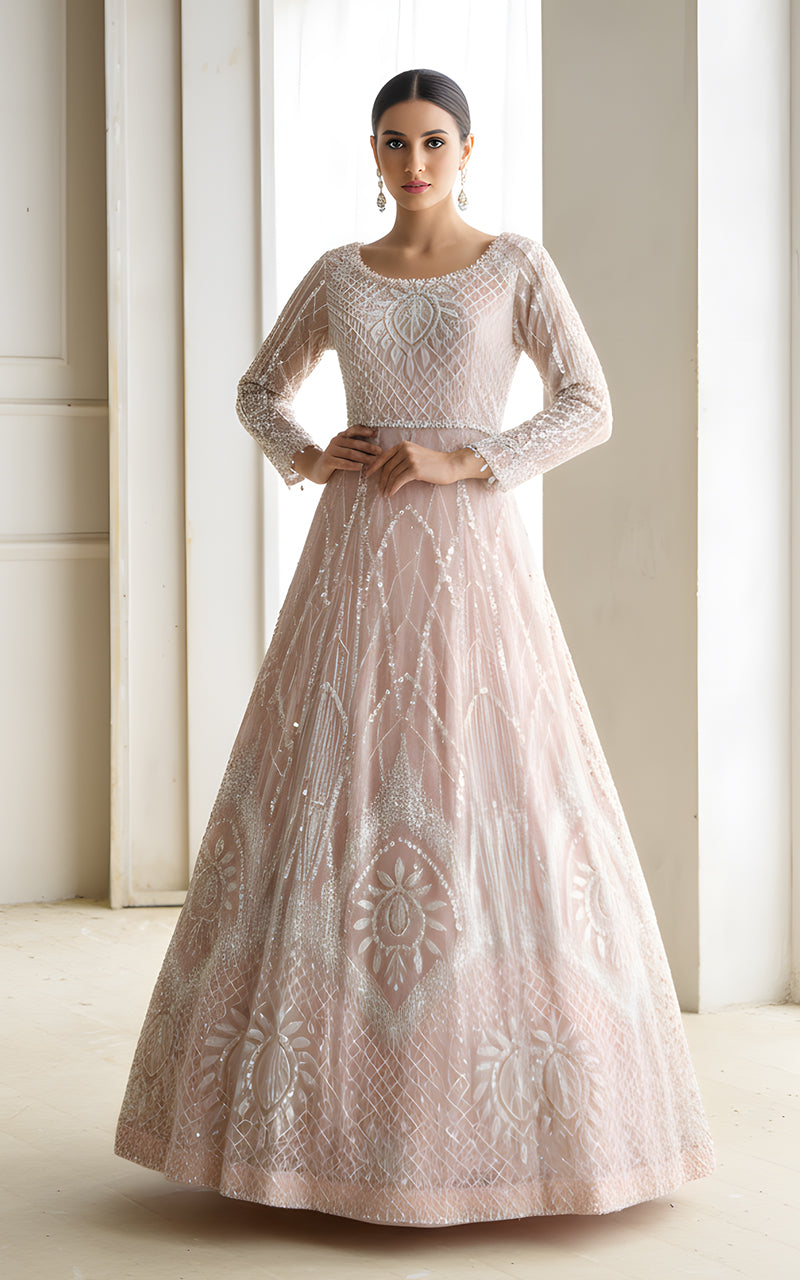 Threads and Motifs | Formal Dresses 25 | Net Embroidered Maxi
