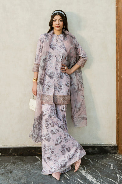 Fahad Hussayn | Lawn Banger | Allium Bloom -  Erum Khan Ladies Clothes - Original Designer Dress - House of Maryam