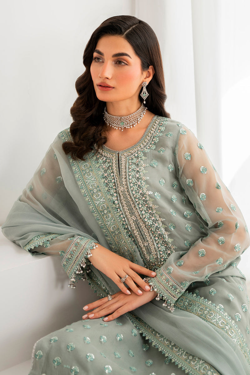 Baroque | Formal Collection | CHIFFON UF-692 -  Baroque Ladies Clothes - Original Designer Dress - House of Maryam