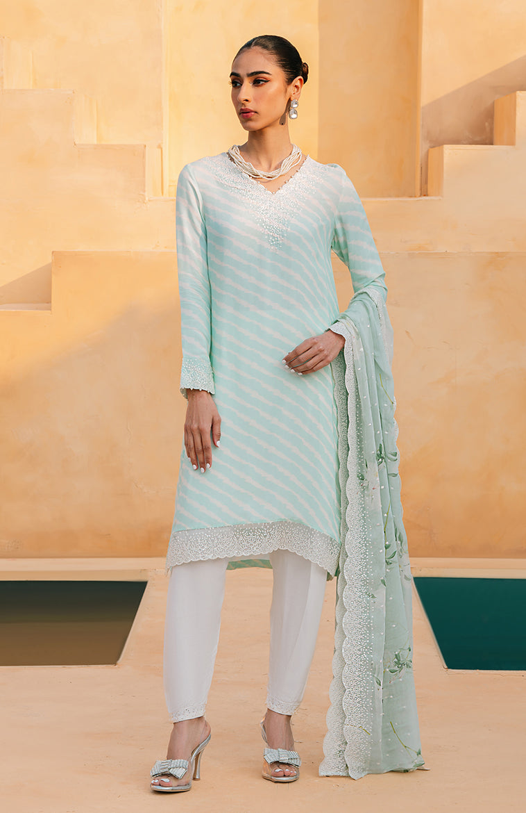 Cross Stitch | Exclusive Pret | Star Dust-2 PC (Shirt & Dupatta)-1