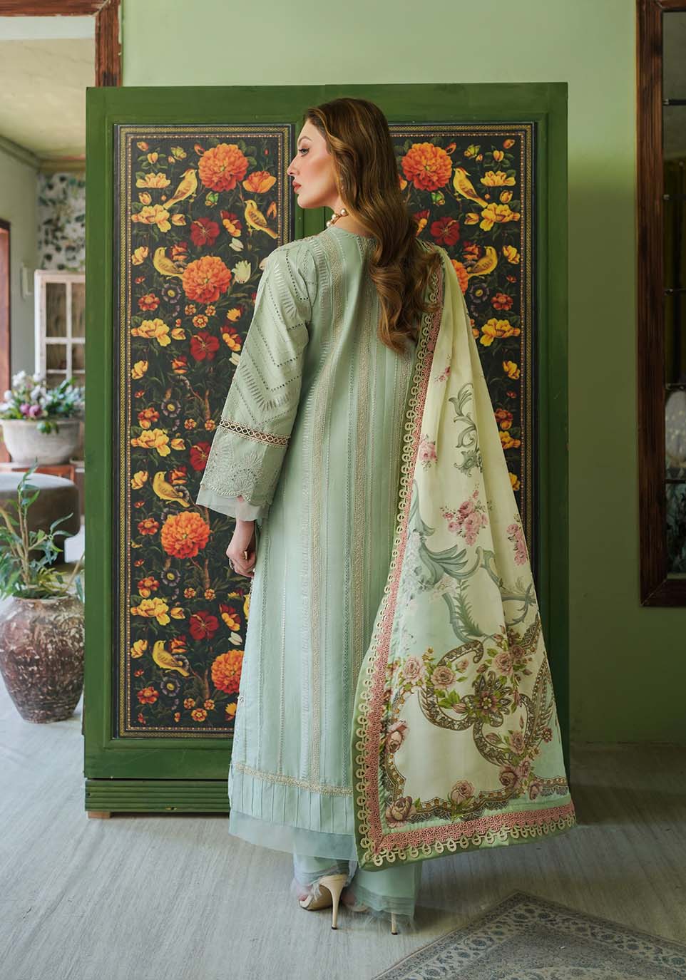 Zarqash | Tresor Luxury Lawn 24 | ZQT 009 GISELLE by Designer Zarqash - House of Maryam - Pakistani Designer Ethnic Wear in {{ shop.shopifyCountryName }}