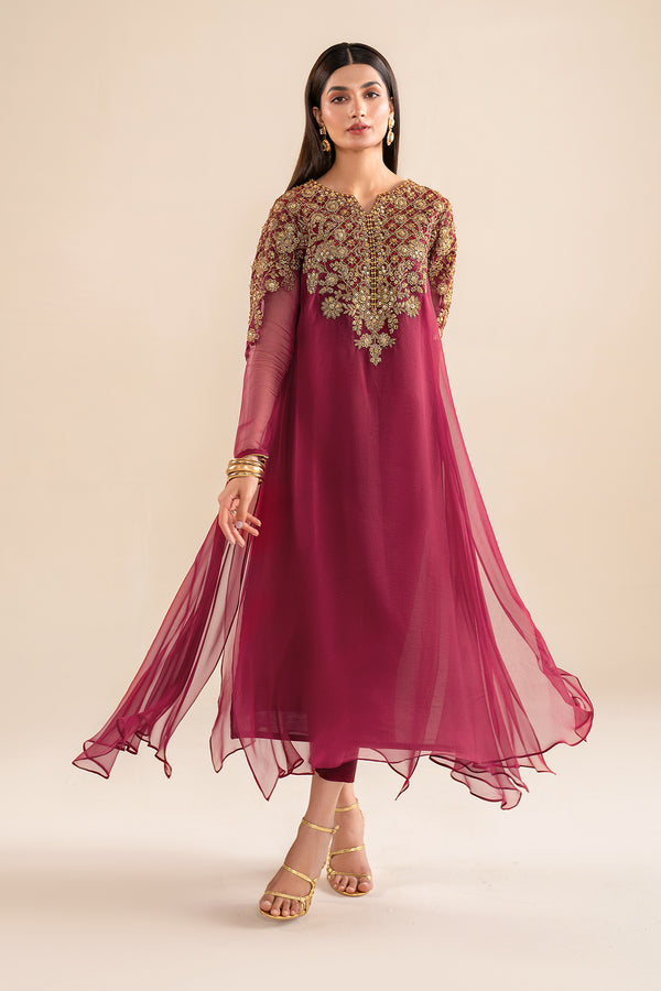 Baroque | Luxury Pret 24 | CHIFFON PR-916 -  Baroque Luxury - Original Designer Dress - House of Maryam