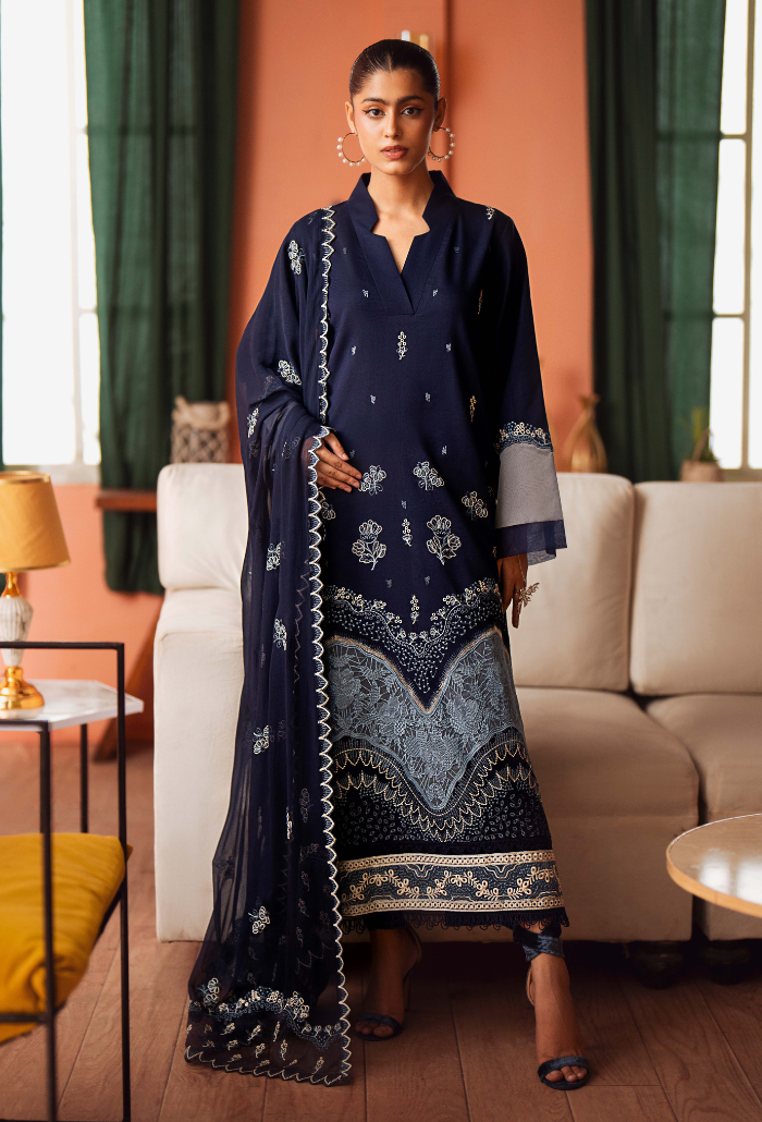 Humdum | Lala Rukh Lawn | Lalarukh - D08 -  Humdum Ladies Clothes - Original Designer Dress - House of Maryam