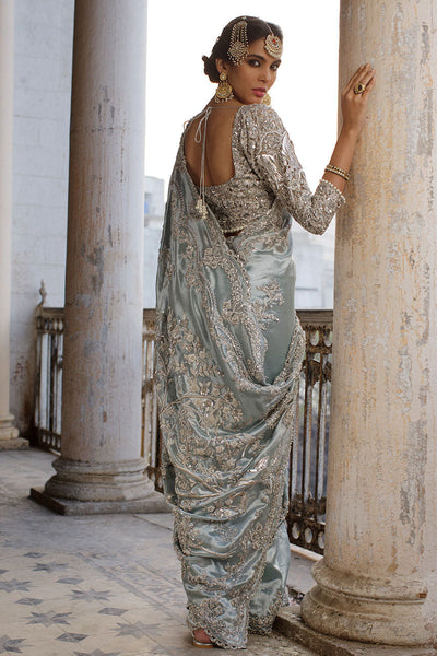 Nida Azwer | Hazaribagh Heirlooms | Uf-1220-Fa-Sa-25-Blue -  Nida Azwer Bridals - Original Designer Dress - House of Maryam