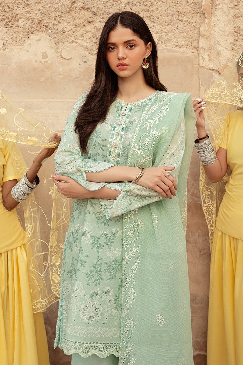 Cross Stitch | Premium Lawn 24 | ICE LILY -  Cross Stitch Formal - Original Designer Dress - House of Maryam