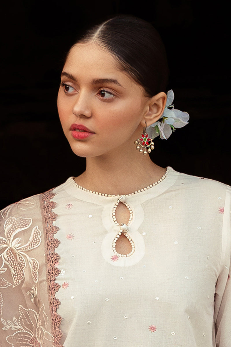 Cross Stitch | Premium Lawn 24 | SPECKLE MESH -  Cross Stitch Formal - Original Designer Dress - House of Maryam
