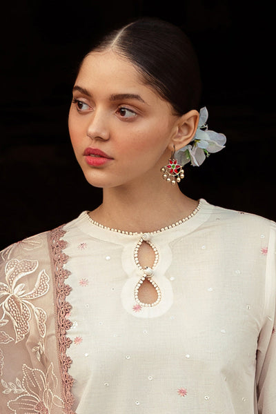 Cross Stitch | Premium Lawn 24 | SPECKLE MESH -  Cross Stitch Formal - Original Designer Dress - House of Maryam