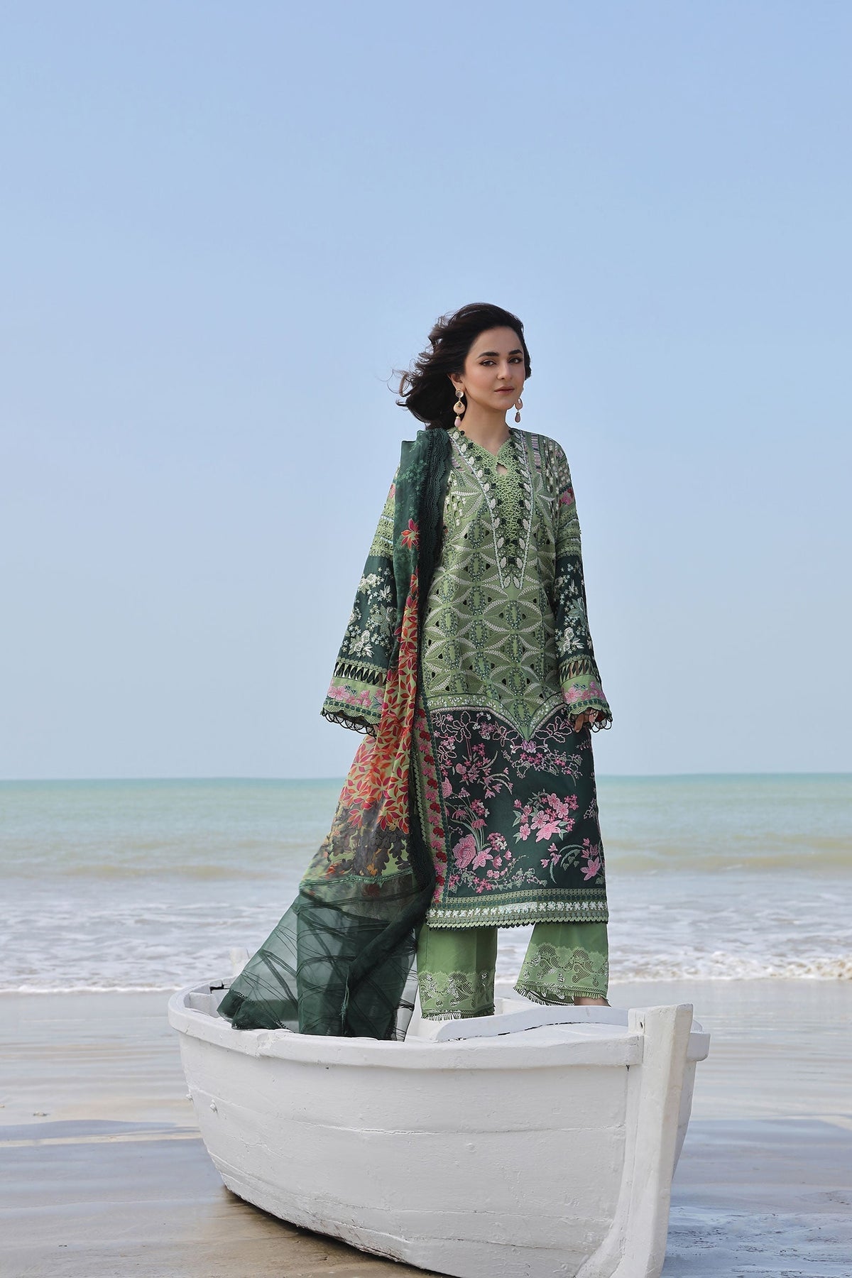 Maryam Hussain | Luxury Lawn 24 | GARDENIA -  Maryam Hussain Luxury - Original Designer Dress - House of Maryam
