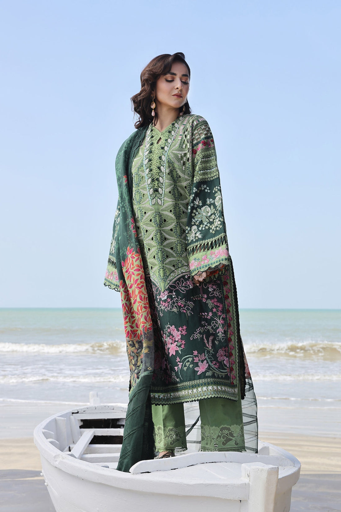 Maryam Hussain | Luxury Lawn 24 | GARDENIA by Designer Maryam Hussain - House of Maryam - Pakistani Designer Ethnic Wear in {{ shop.shopifyCountryName }}