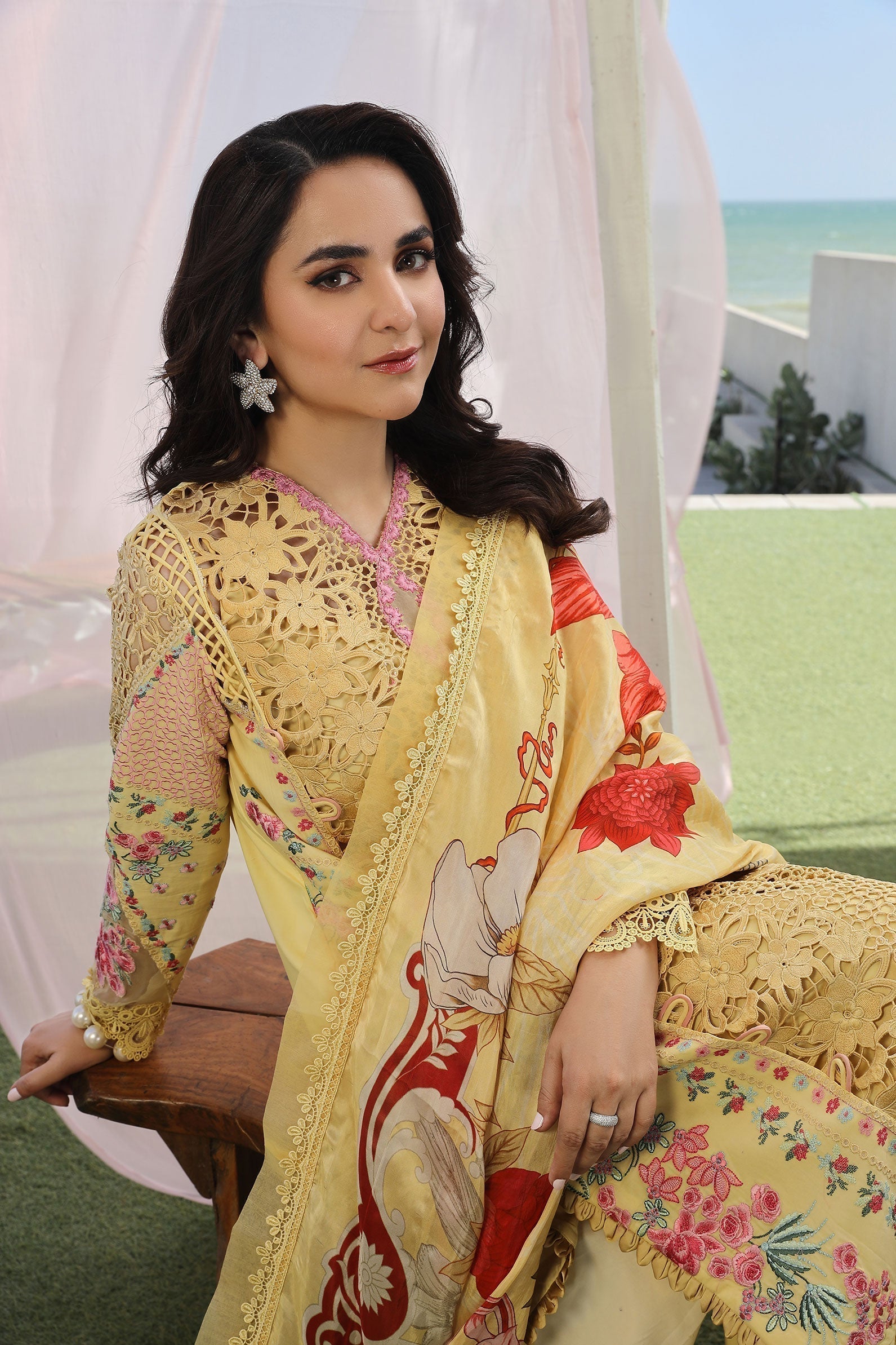 Maryam Hussain | Luxury Lawn 24 | TROPICA by Designer Maryam Hussain - House of Maryam - Pakistani Designer Ethnic Wear in {{ shop.shopifyCountryName }}