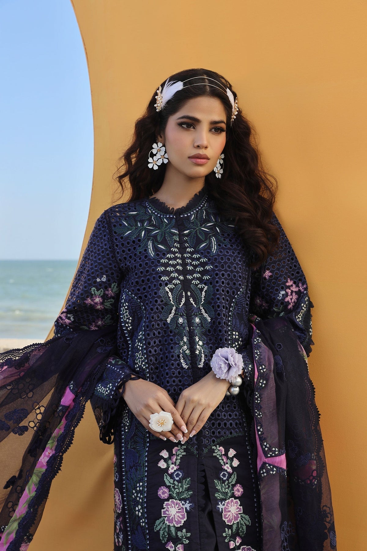 Maryam Hussain | Luxury Lawn 24 | ZOYA -  Maryam Hussain Luxury - Original Designer Dress - House of Maryam