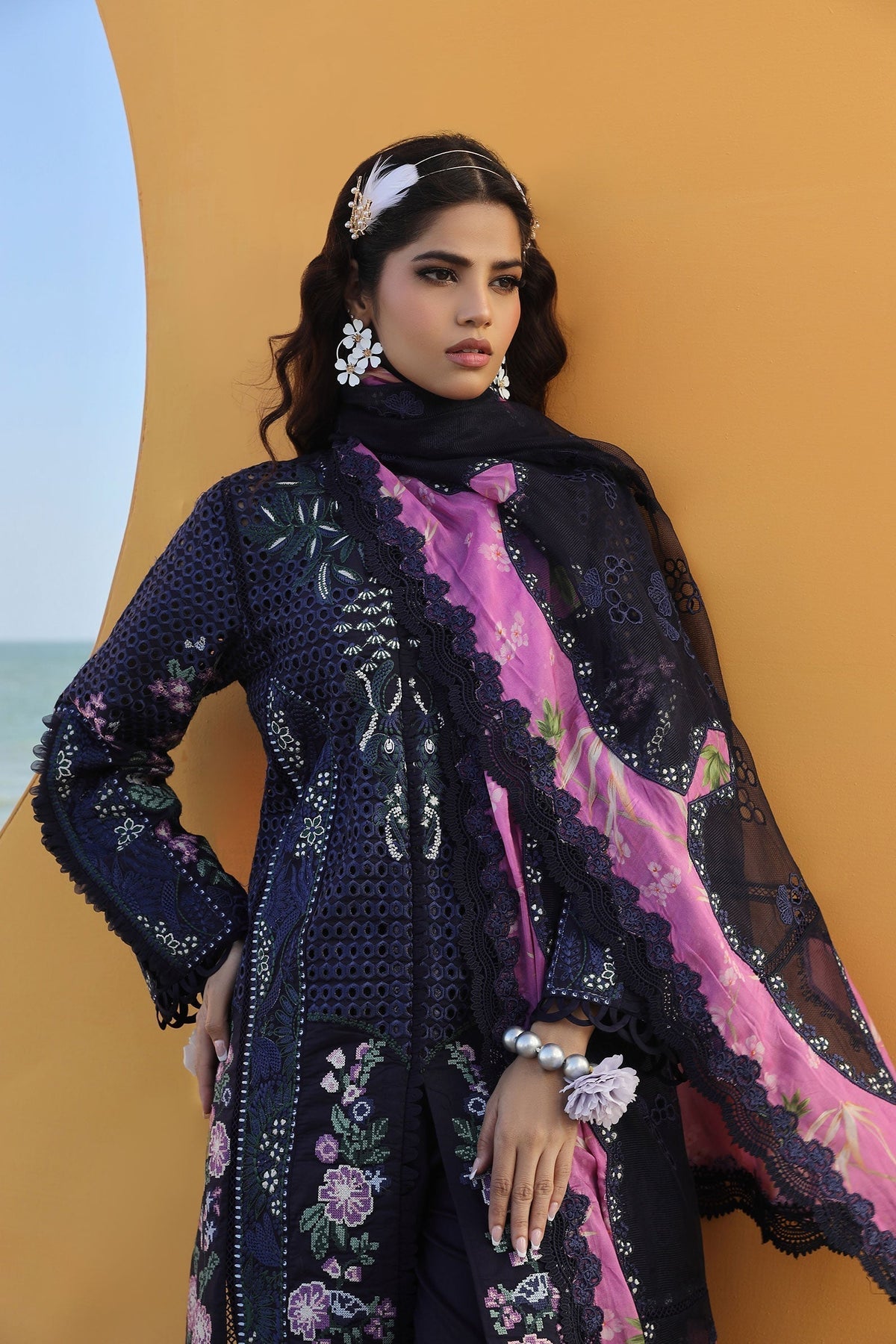 Maryam Hussain | Luxury Lawn 24 | ZOYA -  Maryam Hussain Luxury - Original Designer Dress - House of Maryam