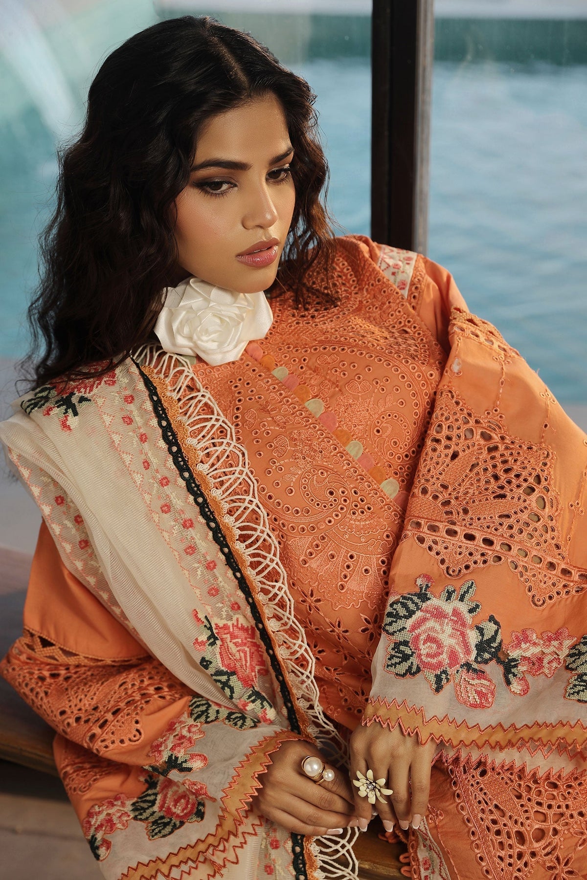 Maryam Hussain | Luxury Lawn 24 | XURI -  Maryam Hussain Luxury - Original Designer Dress - House of Maryam