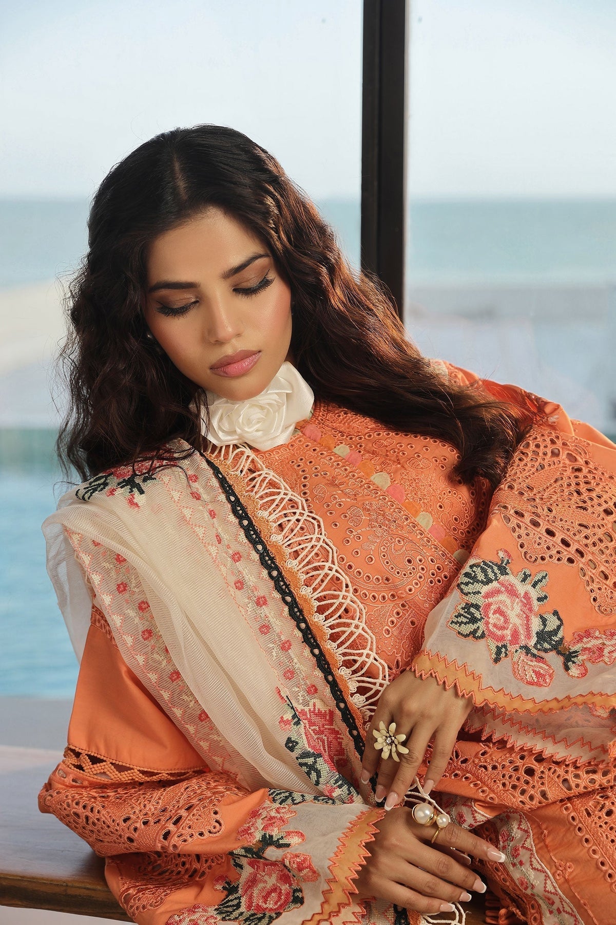 Maryam Hussain | Luxury Lawn 24 | XURI -  Maryam Hussain Luxury - Original Designer Dress - House of Maryam