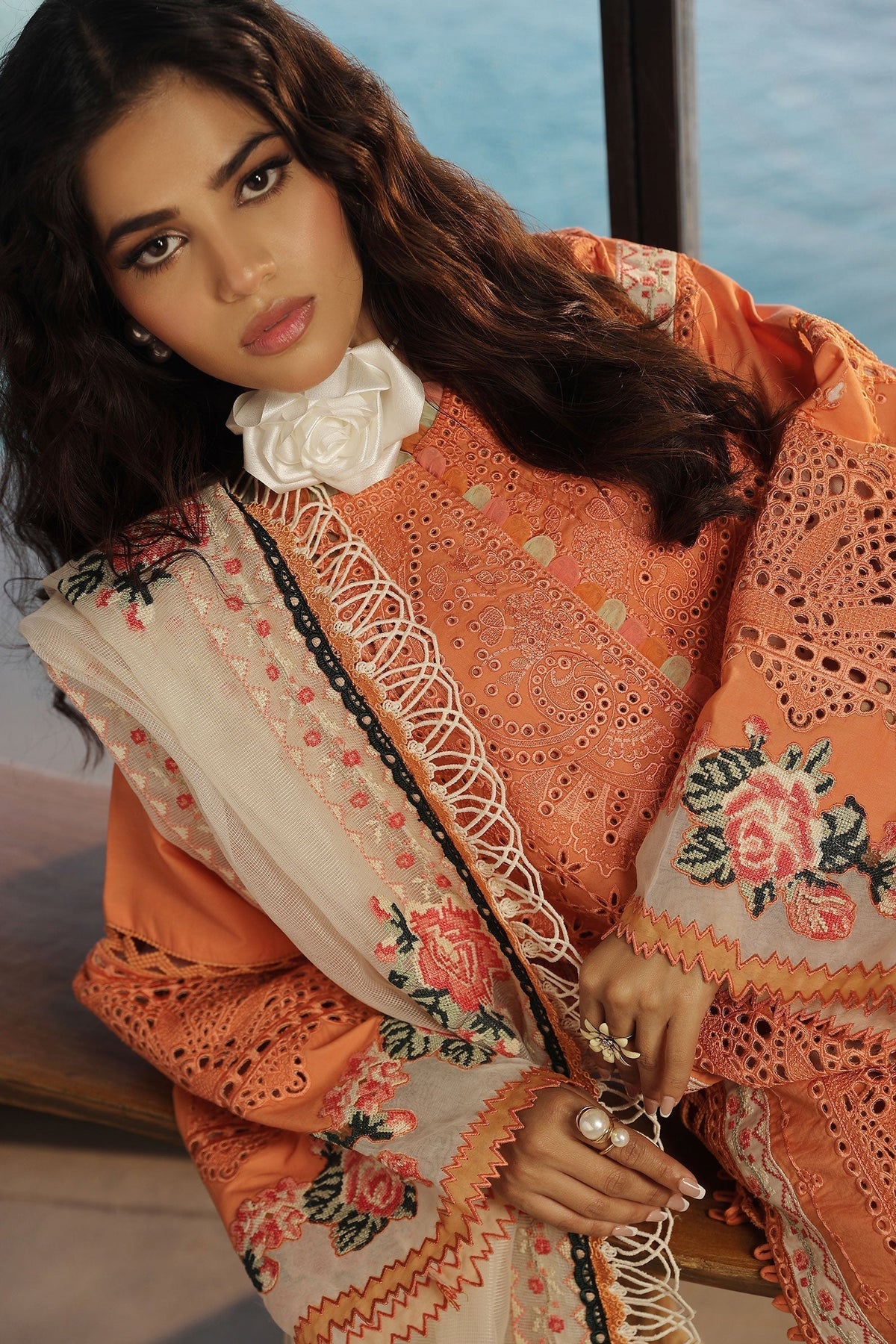 Maryam Hussain | Luxury Lawn 24 | XURI -  Maryam Hussain Luxury - Original Designer Dress - House of Maryam