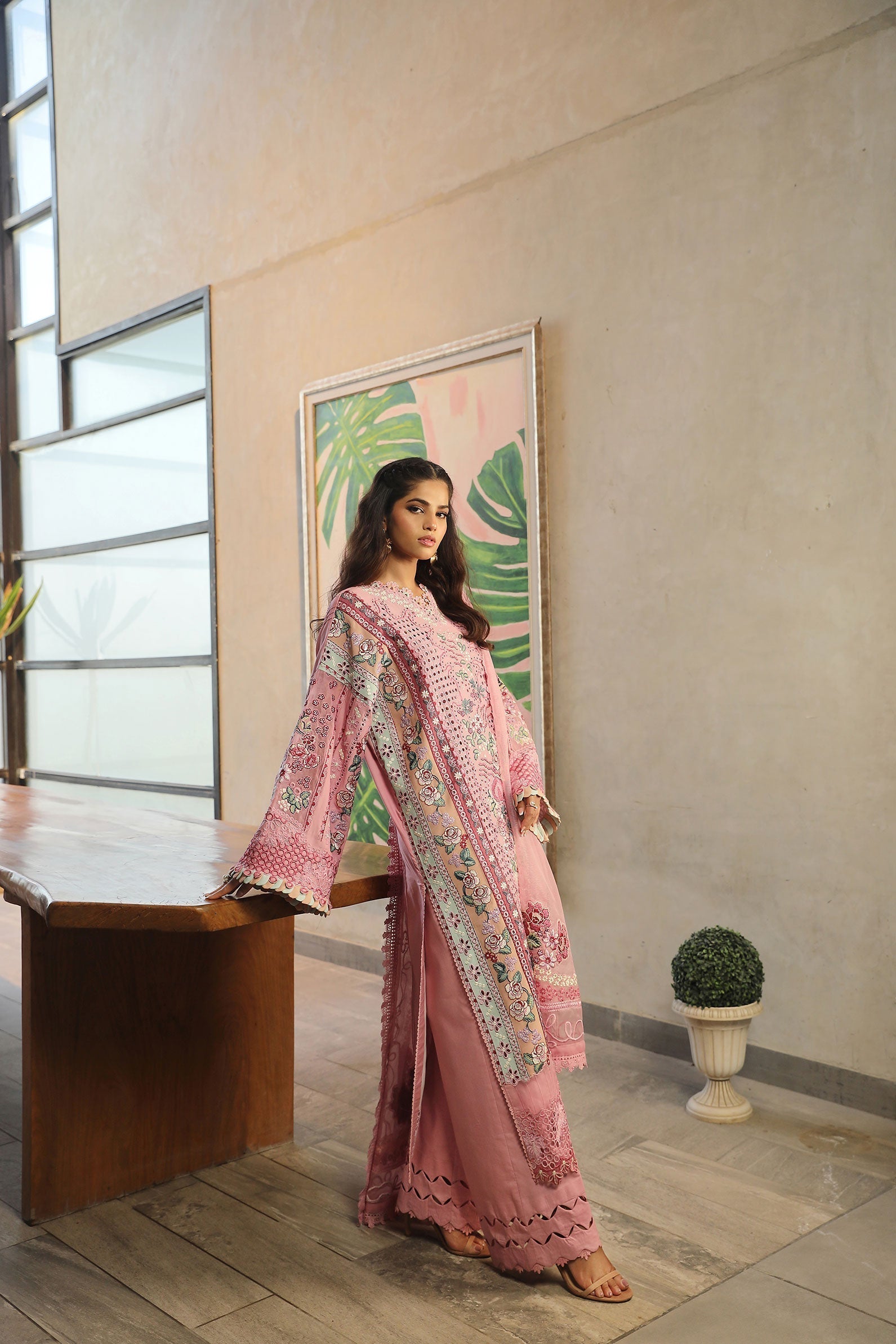 Maryam Hussain | Luxury Lawn 24 | CORAL