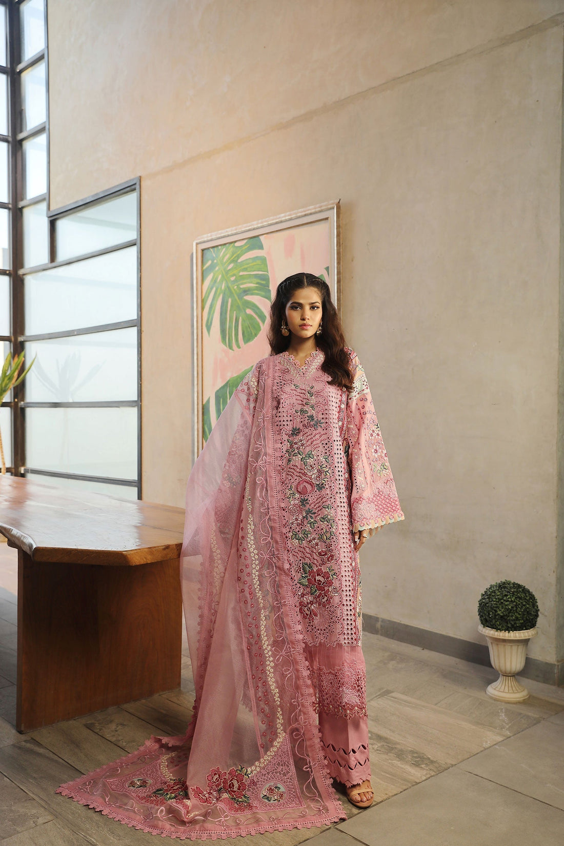 Maryam Hussain | Luxury Lawn 24 | CORAL by Designer Maryam Hussain - House of Maryam - Pakistani Designer Ethnic Wear in {{ shop.shopifyCountryName }}