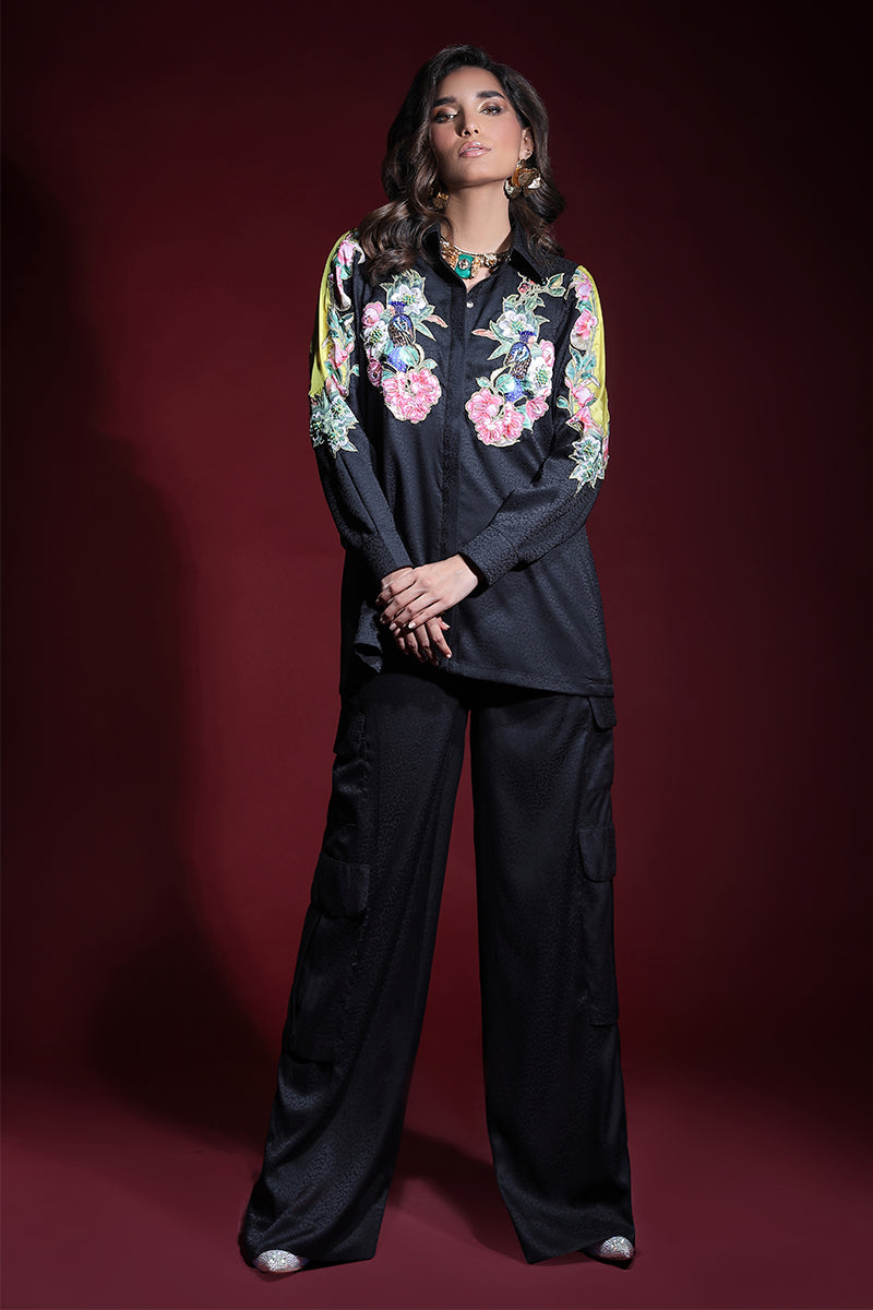 Wardha Saleem | Luxury Pret Fusion Wear | ONYX CORD-SET (2PC) -  Wardha Saleem Ladies Clothes - Original Designer Dress - House of Maryam