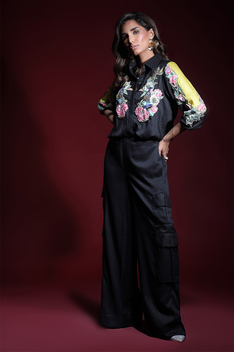 Wardha Saleem | Luxury Pret Fusion Wear | ONYX CORD-SET (2PC) -  Wardha Saleem Ladies Clothes - Original Designer Dress - House of Maryam