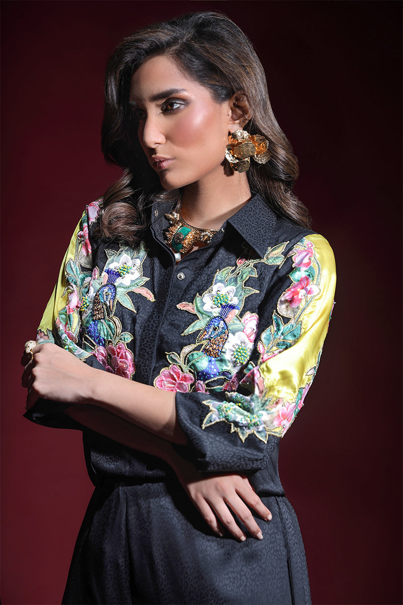 Wardha Saleem | Luxury Pret Fusion Wear | ONYX CORD-SET (2PC) -  Wardha Saleem Ladies Clothes - Original Designer Dress - House of Maryam