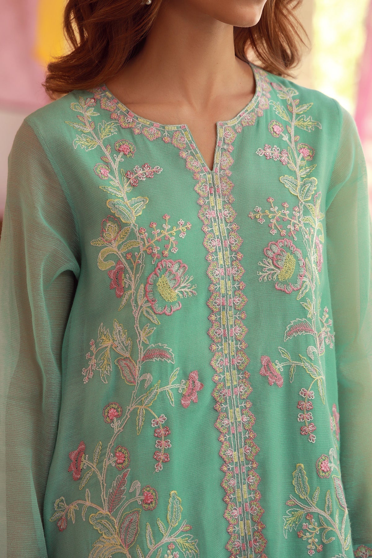 Sahar | Luxe Pret 25 | Mint Petal -  Sahar Ladies Clothes - Original Designer Dress - House of Maryam