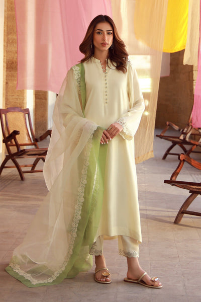 Sahar | Luxe Pret 25 | Ivory Meadow -  Sahar Ladies Clothes - Original Designer Dress - House of Maryam