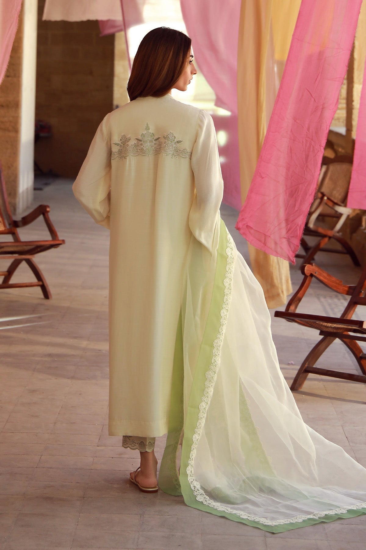 Sahar | Luxe Pret 25 | Ivory Meadow -  Sahar Ladies Clothes - Original Designer Dress - House of Maryam