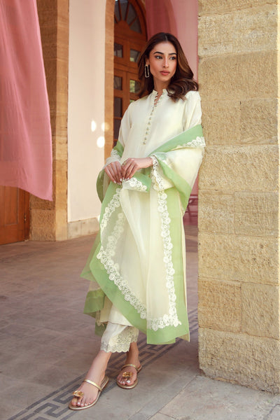 Sahar | Luxe Pret 25 | Ivory Meadow -  Sahar Ladies Clothes - Original Designer Dress - House of Maryam