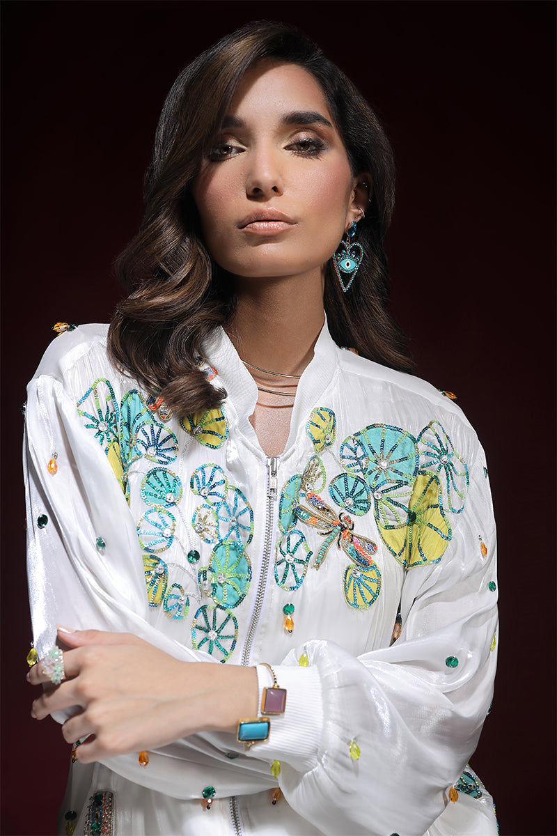 Wardha Saleem | Luxury Pret Fusion Wear | ZARA BOMBER JACKET WITH CARGO PANTS (2PC) -  Wardha Saleem Ladies Clothes - Original Designer Dress - House of Maryam