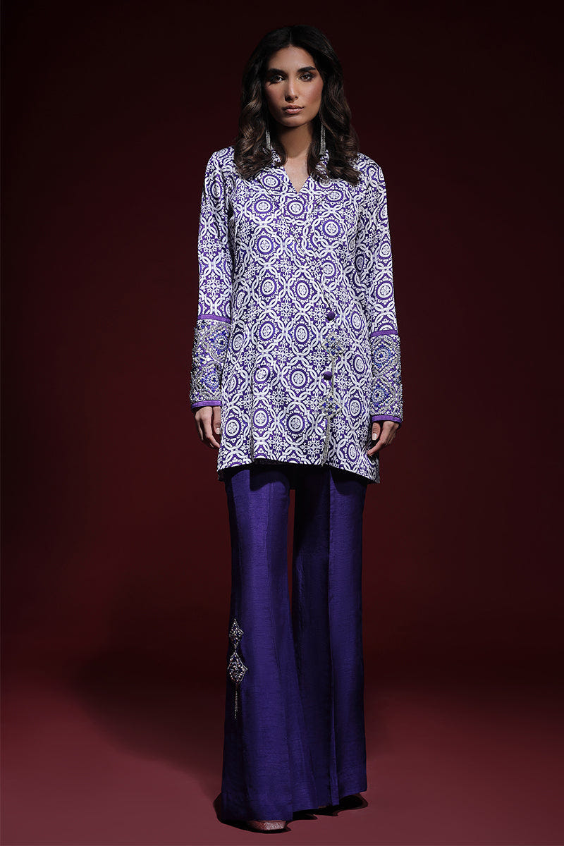 Wardha Saleem | Luxury Pret Fusion Wear | SAPHIR FORMAL CORD-SET (2PC) -  Wardha Saleem Ladies Clothes - Original Designer Dress - House of Maryam