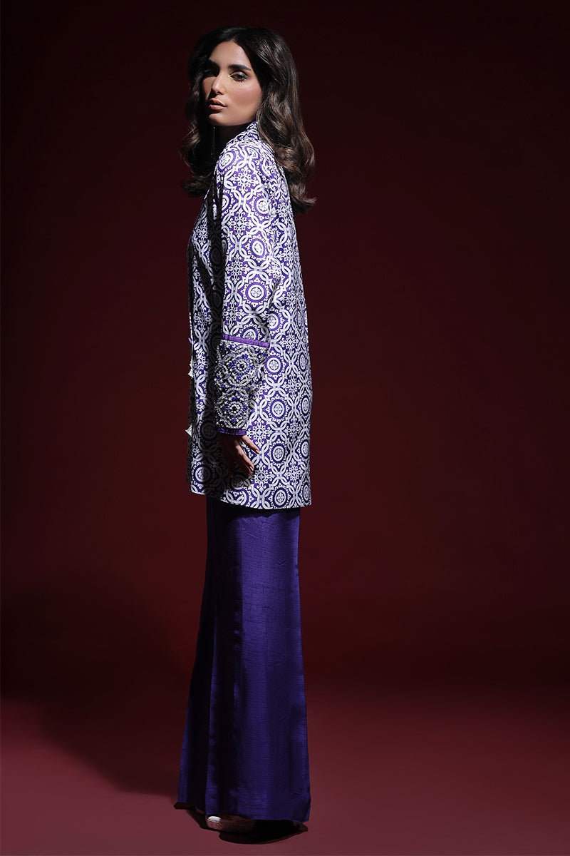Wardha Saleem | Luxury Pret Fusion Wear | SAPHIR FORMAL CORD-SET (2PC) -  Wardha Saleem Ladies Clothes -  House of Maryam
