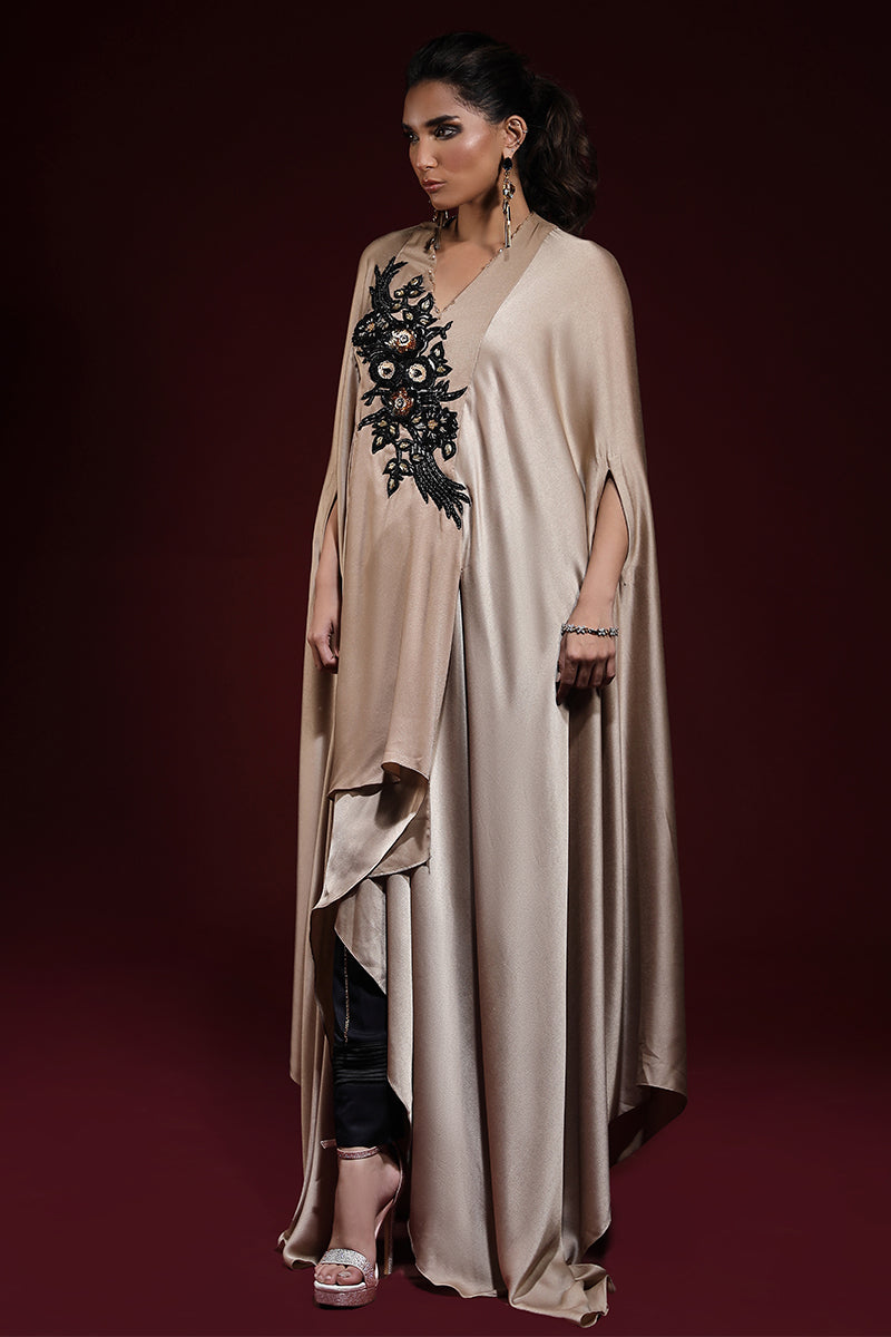 Wardha Saleem | Luxury Pret Fusion Wear | SAHARA DRAPE WITH PANTS (2PC) -  Wardha Saleem Ladies Clothes -  House of Maryam