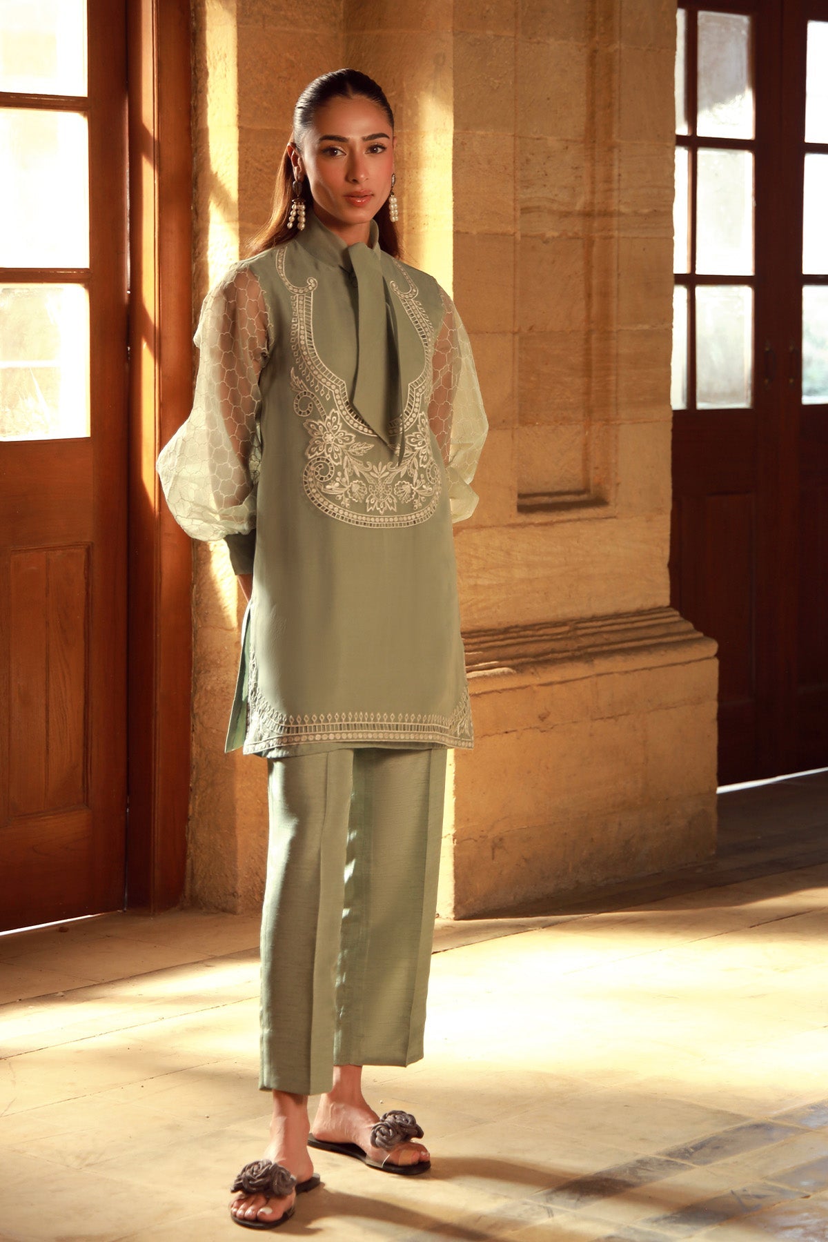 Sahar | Luxe Pret 25 | Olive Garden -  Sahar Ladies Clothes - Original Designer Dress - House of Maryam