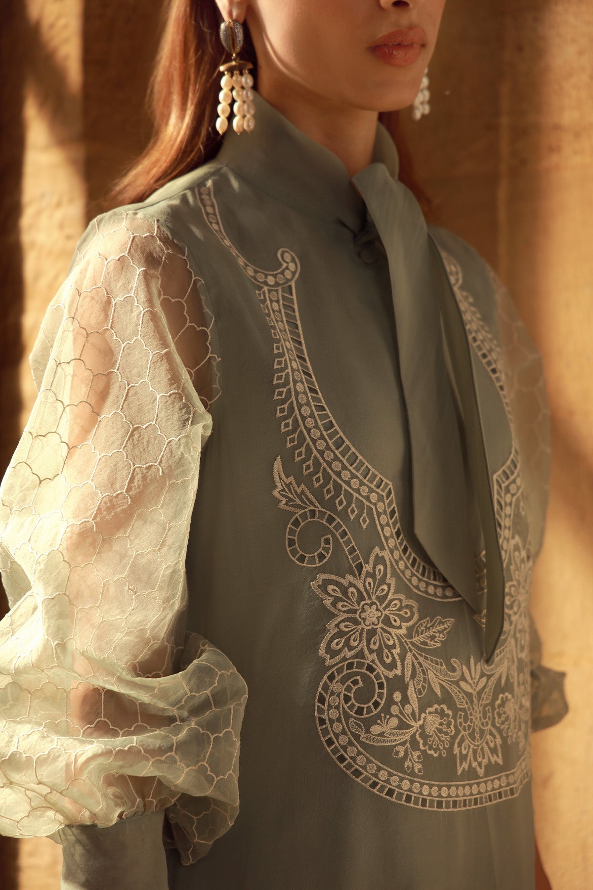 Sahar | Luxe Pret 25 | Olive Garden -  Sahar Ladies Clothes - Original Designer Dress - House of Maryam