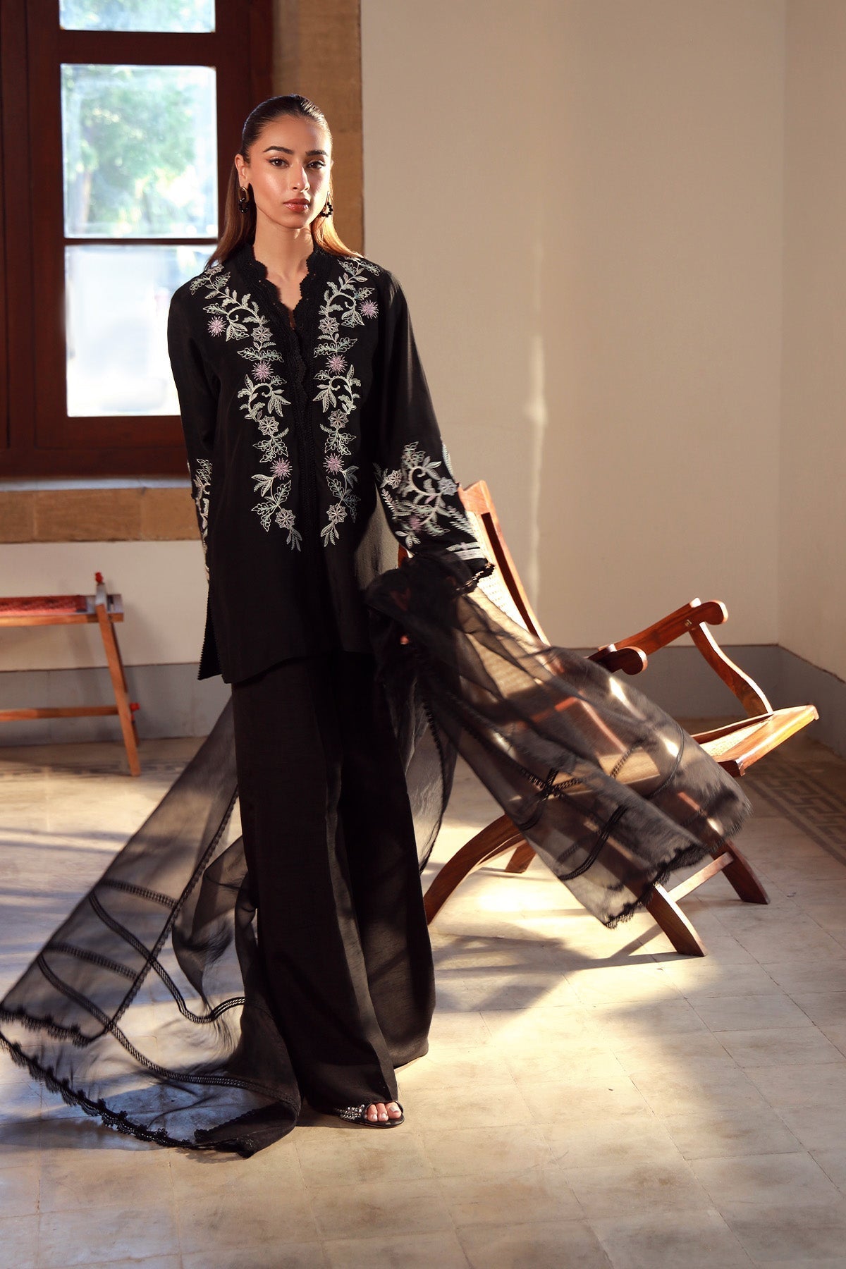 Sahar | Luxe Pret 25 | Midnight Muse -  Sahar Ladies Clothes - Original Designer Dress - House of Maryam