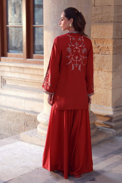 Sahar | Luxe Pret 25 | Crimson Garden -  Sahar Ladies Clothes - Original Designer Dress - House of Maryam