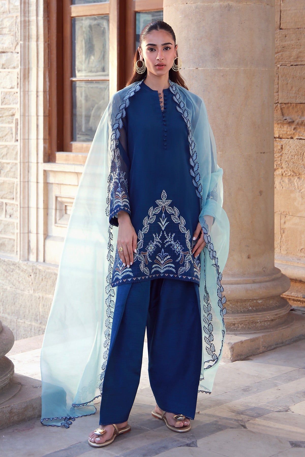Sahar | Luxe Pret 25 | Aqua Dream -  Sahar Ladies Clothes - Original Designer Dress - House of Maryam