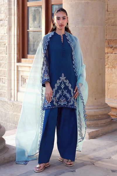 Sahar | Luxe Pret 25 | Aqua Dream -  Sahar Ladies Clothes - Original Designer Dress - House of Maryam