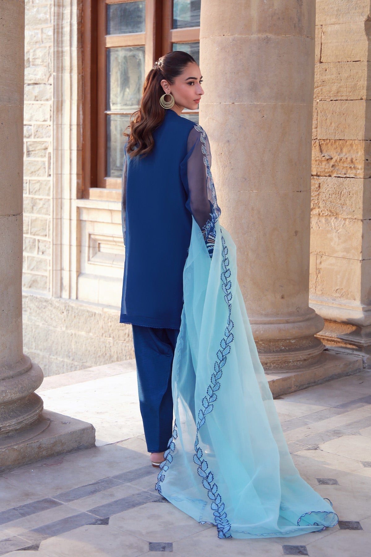 Sahar | Luxe Pret 25 | Aqua Dream -  Sahar Ladies Clothes - Original Designer Dress - House of Maryam
