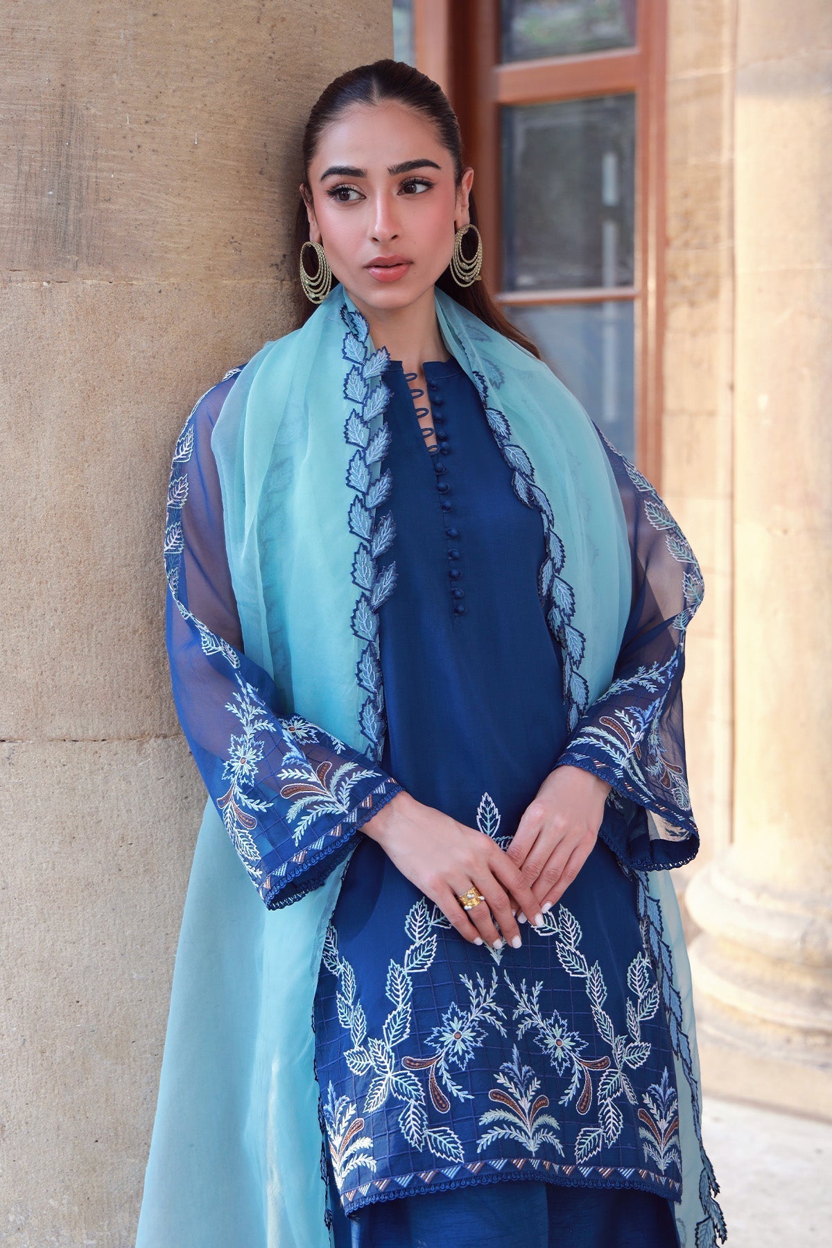 Sahar | Luxe Pret 25 | Aqua Dream -  Sahar Ladies Clothes - Original Designer Dress - House of Maryam
