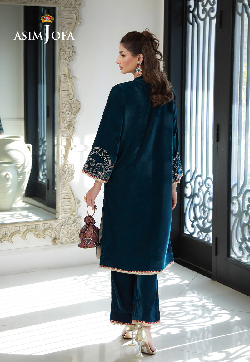 Asim Jofa | Velvet Edit | AJVG-09 -  Hoorain Designer Wear  -  House of Maryam