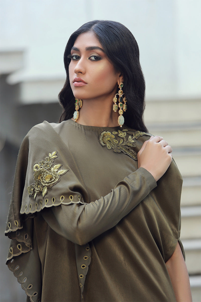 Wardha Saleem | Luxury Pret Fusion Wear | SAGE -  Wardha Saleem Ladies Clothes - Original Designer Dress - House of Maryam